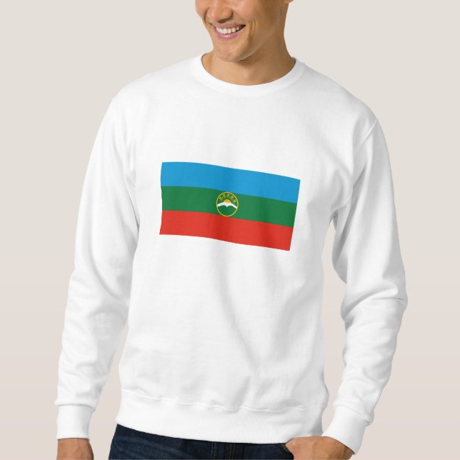 Sudadera Bandera de Karachay Cherkessia (Anverso)