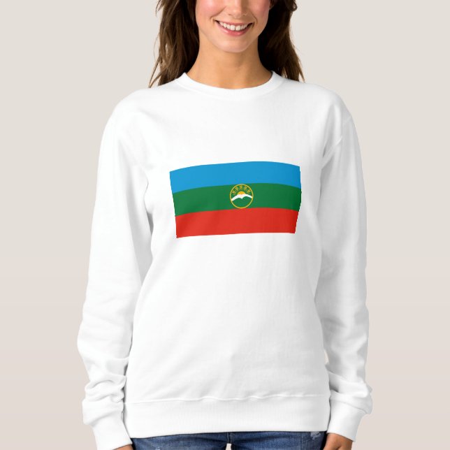 Sudadera Bandera de Karachay Cherkessia (Anverso)