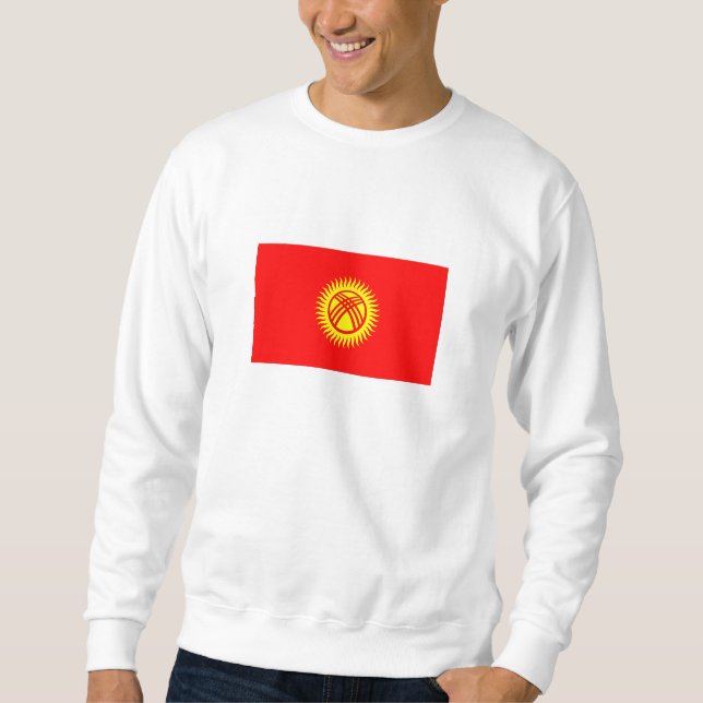 Sudadera Bandera de Kirguistán (Anverso)