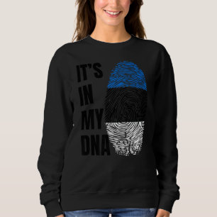 Sudadera Bandera de la biométrica del ADN de la huella dact