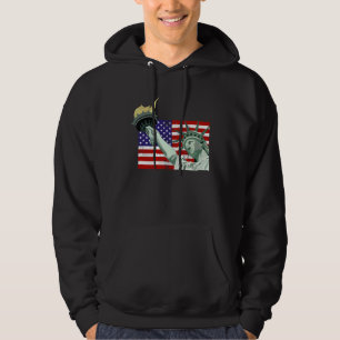 Sudadera bandera de la ciudad de Nueva York con Estatua de 