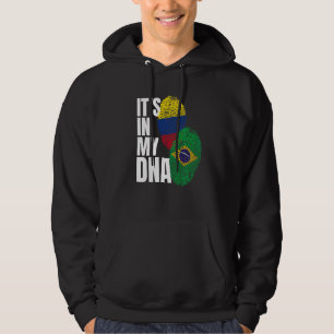 Sudadera Bandera de la herencia de la mezcla de ADN brasile