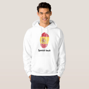 Sudadera Bandera de la huella dactilar del tacto del
