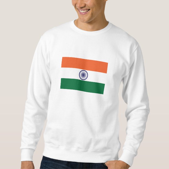 Sudadera Bandera de la India (Anverso)