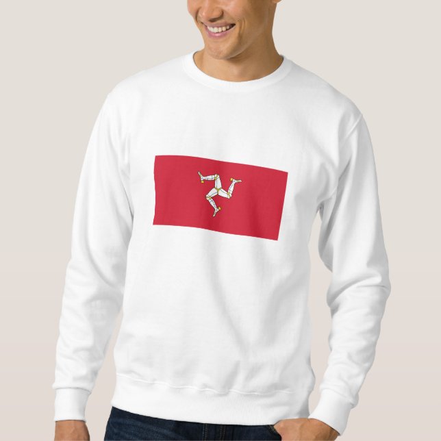 Sudadera Bandera de la Isla de Man (Anverso)