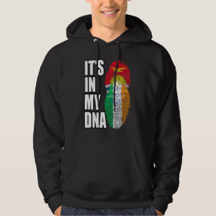 Sudadera Bandera De La Mezcla Del Patrimonio De Adn En Irla