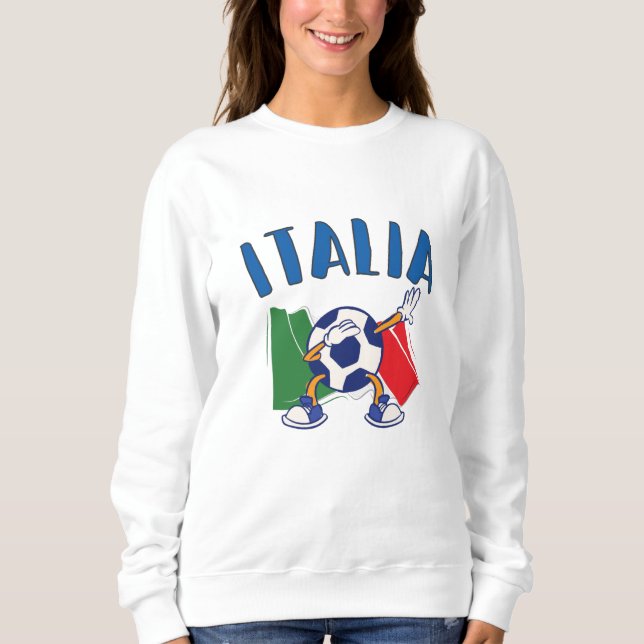 Sudadera Bandera de la pelota de fútbol de Dabbing (Anverso)