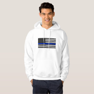 Sudadera Bandera de la policía de la delgada línea azul