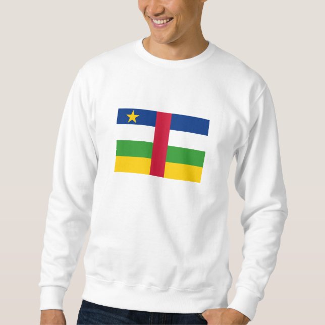 Sudadera Bandera de la República Centroafricana (Anverso)
