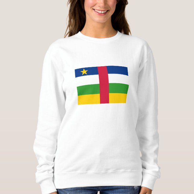 Sudadera Bandera de la República Centroafricana (Anverso)