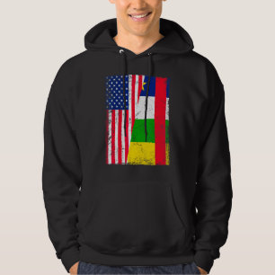 Sudadera Bandera De La República Centroafricana De Eeuu Vin
