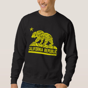 Sudadera Bandera de la República de California Oso Grizzly 