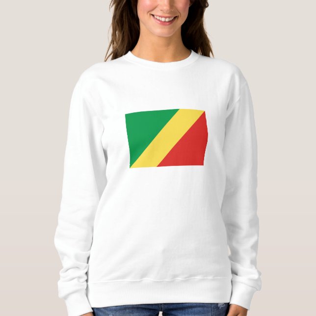 Sudadera Bandera de la República del Congo (Anverso)