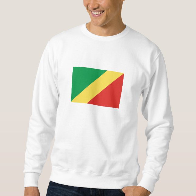 Sudadera Bandera de la República del Congo (Anverso)