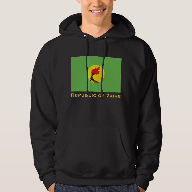 Sudadera Bandera de la República del Zaire (Anverso)