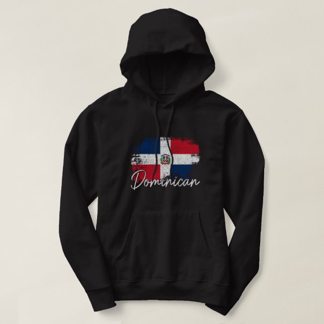 Sudadera Bandera de la República Dominicana Orgullo Dominic (Diseño del anverso)