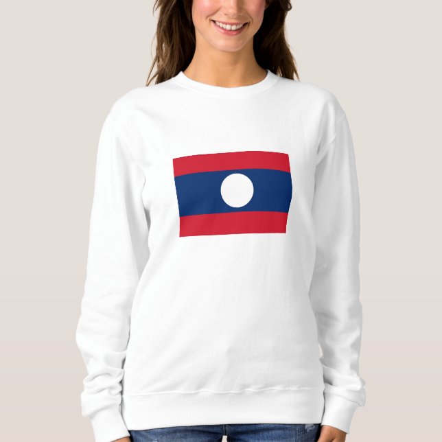 Sudadera Bandera de Laos (Anverso)