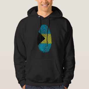 Sudadera Bandera De Las Bahamas Huella De Dedos En Mi Adn P