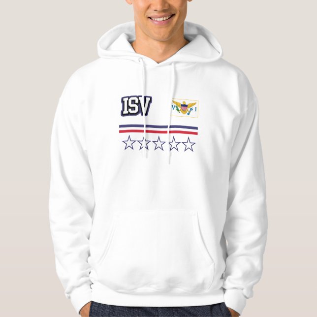 Sudadera Bandera de las Islas Vírgenes de Estados Unidos (Anverso)