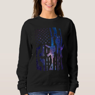 Sudadera Bandera de las pistolas de la mano Bandera Rifle S