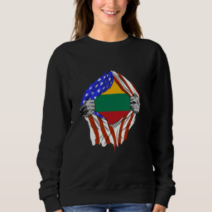 Sudadera Bandera de Lituania USA América Orgullo Lituano en