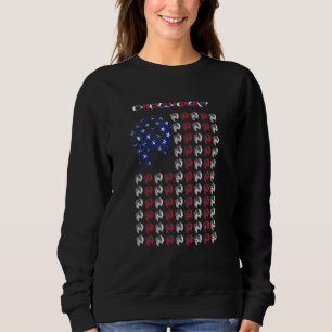 Sudadera Bandera De Los Ee.Uu. De Nativo Nativo Estadounide