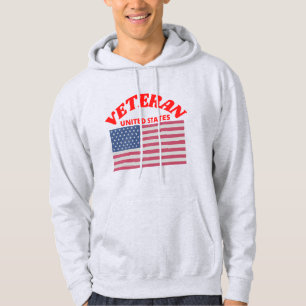 Sudadera bandera de los EEUU de veteranos originales - VENT