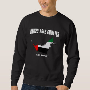Sudadera Bandera de los Emiratos Árabes Unidos, mapa de los