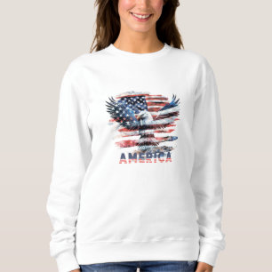Sudadera Bandera de los Estados Unidos. América
