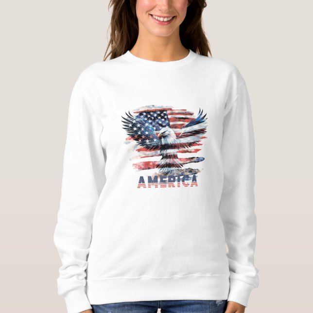 Sudadera Bandera de los Estados Unidos. América (Anverso)