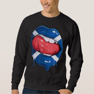 Sudadera Bandera de los fans de Escocia Boca Fútbol Escocia