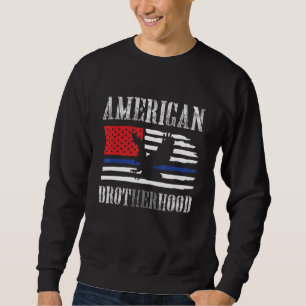 Sudadera Bandera De Los Hermanos Estadounidenses Mujeres De