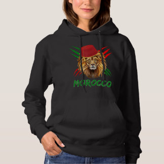 Sudadera Bandera de los leones de Marruecos Deporte Marruec