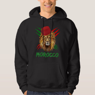 Sudadera Bandera de los leones de Marruecos Deporte Marruec
