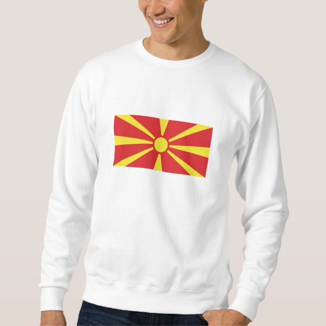 Sudadera Bandera de Macedonia del Norte (Anverso)