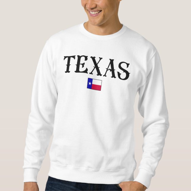 Sudadera Bandera de mapa del estado de Texas USA (Anverso)