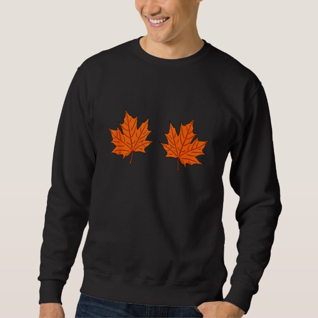 Sudadera Bandera de Maple Leaf Canadá Orgulloso jarabe de a (Anverso)