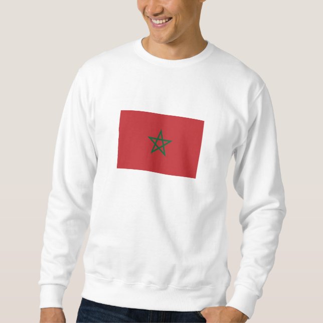 Sudadera Bandera de Marruecos (Anverso)