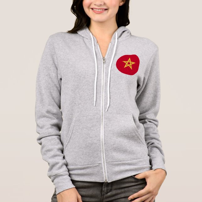 Sudadera Bandera de Marruecos (Anverso)