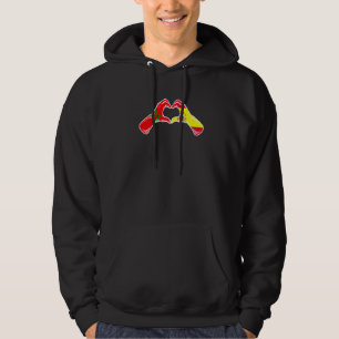 Sudadera Bandera de Marruecos España Corazón marroquí españ