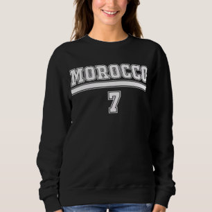 Sudadera Bandera de Marruecos estilo vintage Fútbol retro M