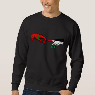 Sudadera Bandera de Marruecos Palestina Manos Palestinas M