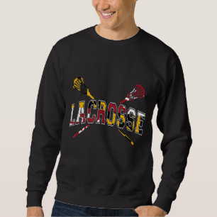 Sudadera Bandera de Maryland Lacrosse Boys Stick Lax Mom Da