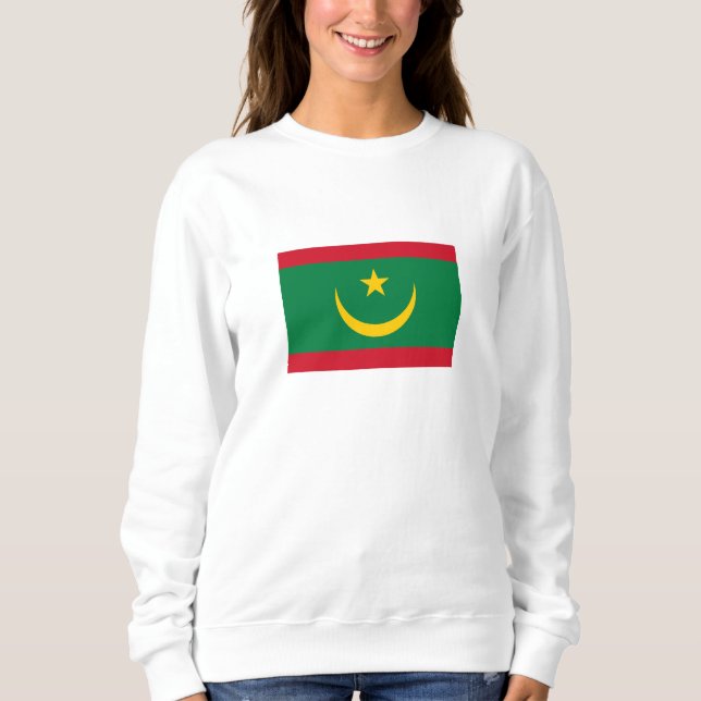 Sudadera Bandera de Mauritania (Anverso)