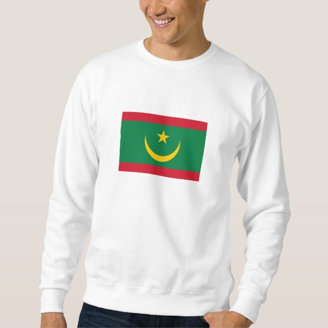 Sudadera Bandera de Mauritania (Anverso)