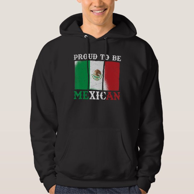 Sudadera Bandera de México Orgullosa Mexicana (Anverso)