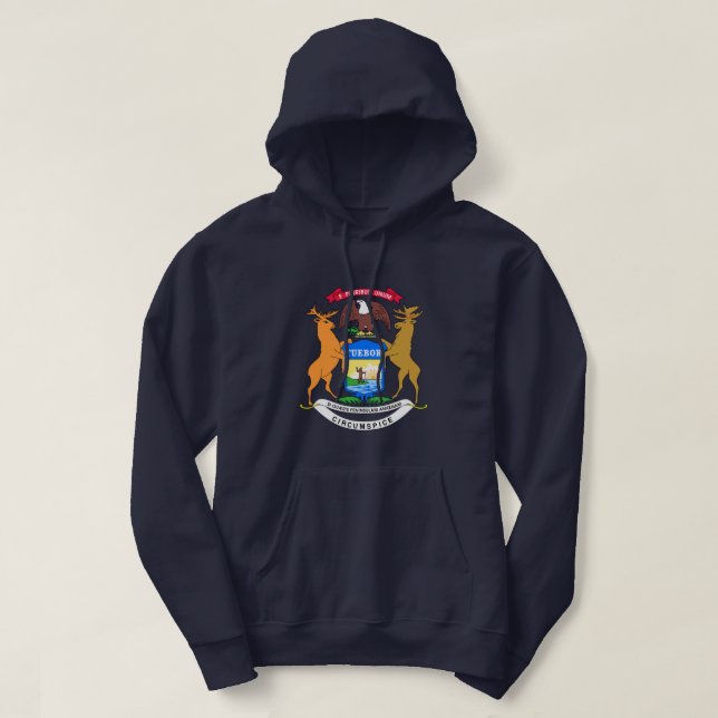 Sudadera Bandera de Michigan (Diseño del anverso)
