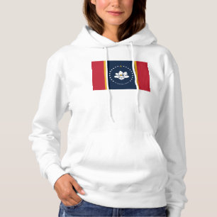 Sudadera Bandera de Mississippi - Nueva bandera de Magnolia