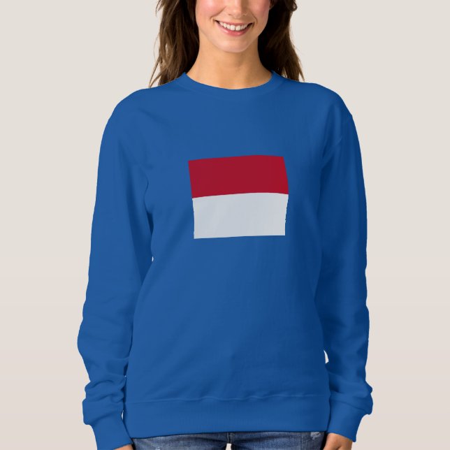 Sudadera Bandera de Mónaco (Anverso)