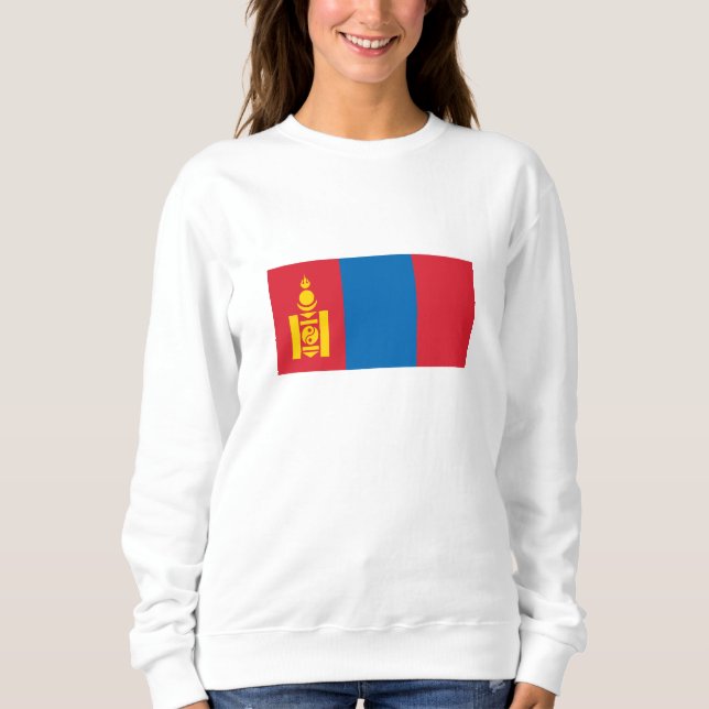 Sudadera Bandera de Mongolia (Anverso)